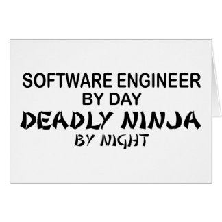Cartão Software Engineer Ninja mortal