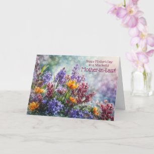 Cartão Sogra Feliz Dia das Mães com Flor Bonita