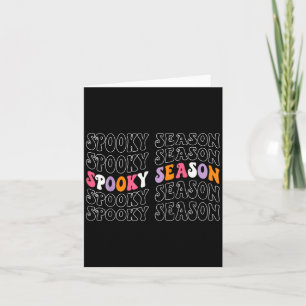 Cartão Soky Season Groovy Halloween Costume Retro Wave Ha