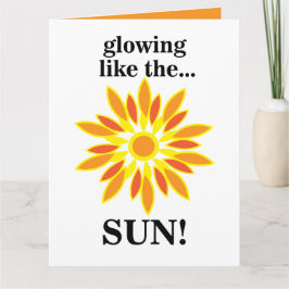 Cartão Sol Brilhando Como O Sol
