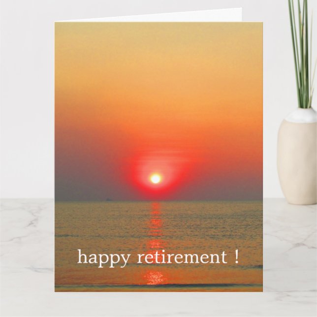 Cartão sol de despedida grande (Frente)