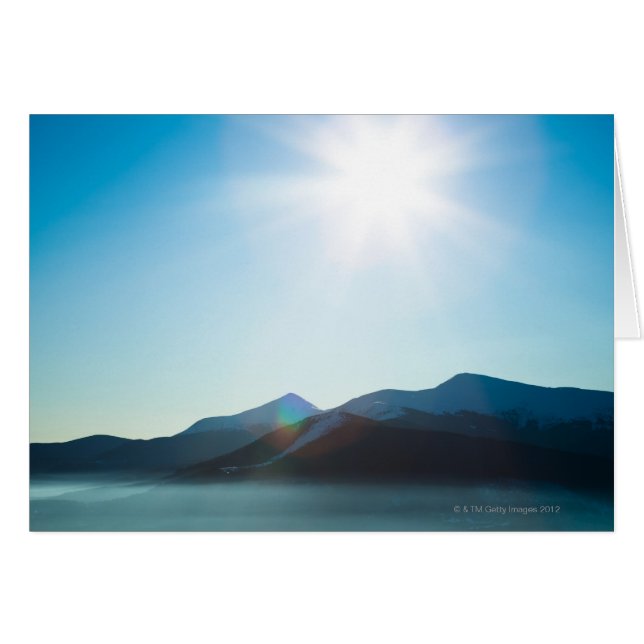 Cartão Sol de inverno 3 (Frente Horizontal)