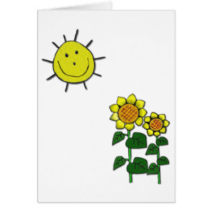 Cartão Sol Feliz