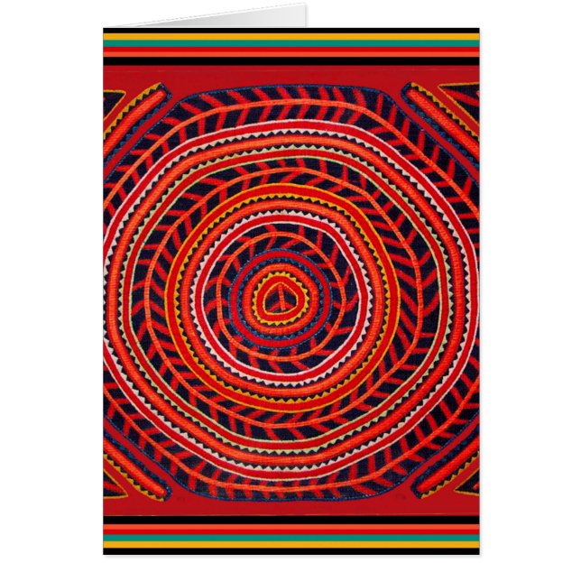 Cartão Sol Universal Tribal Kuna (Frente)