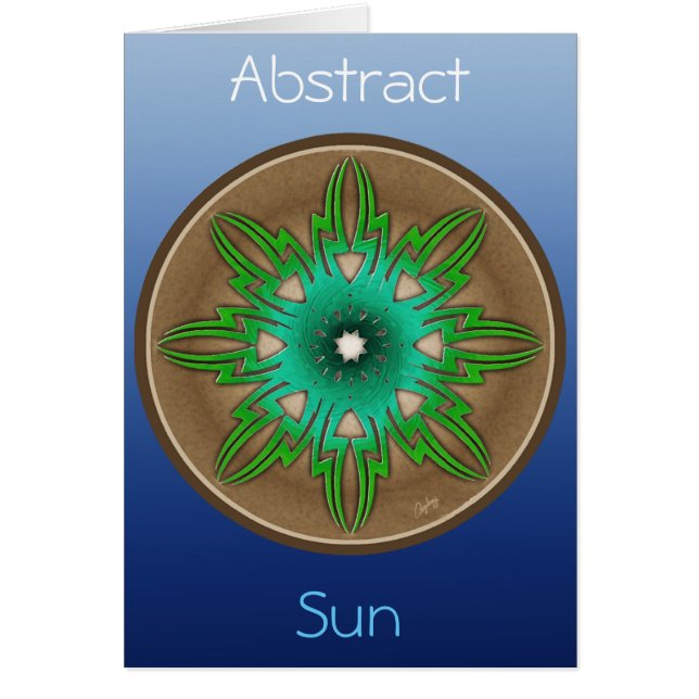 Cartão Sol verde (Frente)