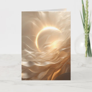 Cartão Solar Presence – Luminous Abstract Encouragement