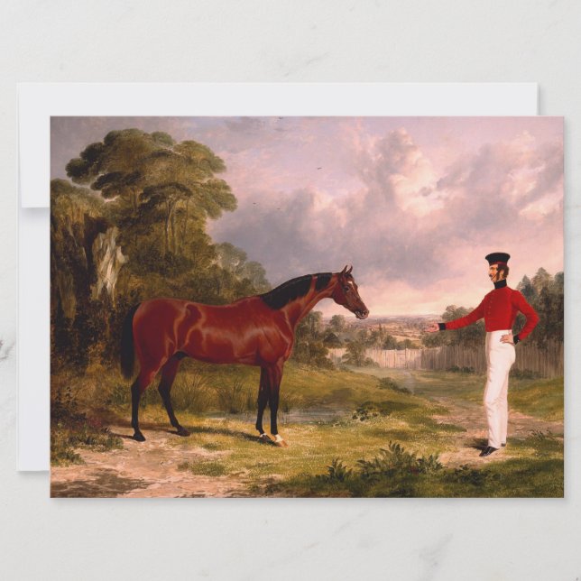 Cartão Soldado com Cavalo de Oficial (Frente)