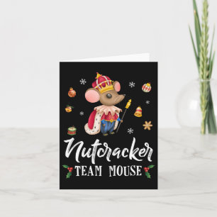 Cartão Soldado da dança de Natal do Time Mouse Nutcracker