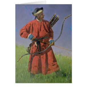 Cartão Soldado de Bokharan, 1873