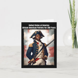 Cartão Soldado Revolucionário da Guerra Patriótica Afro-A