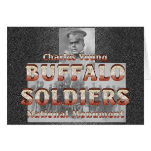 Cartão Soldados do búfalo de ABH