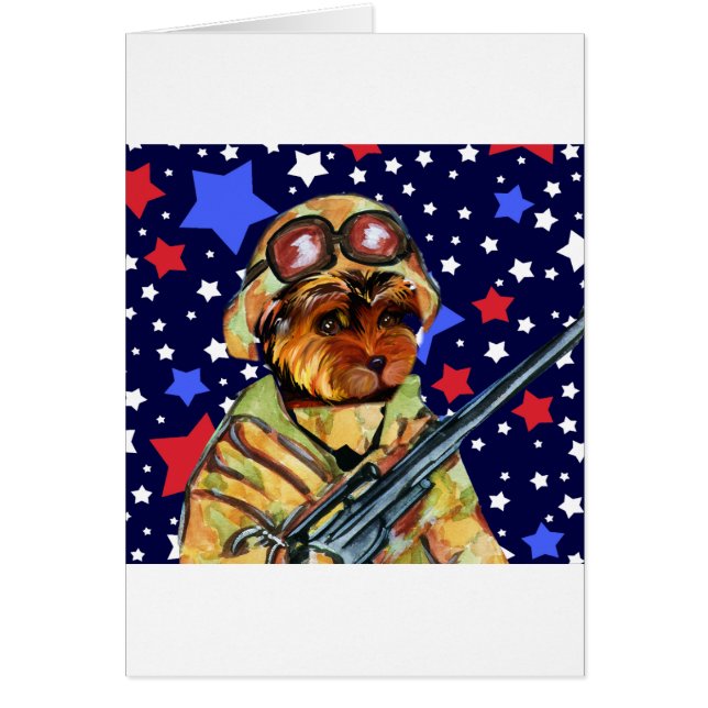 CARTÃO SOLDIER YORKIE POO (Frente)