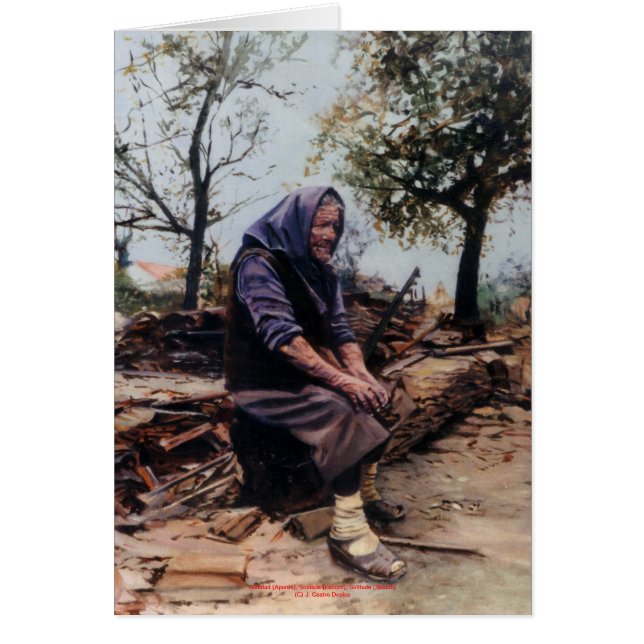 Cartão Soledad (Apunte)/Solitude (Sketch) (Frente)