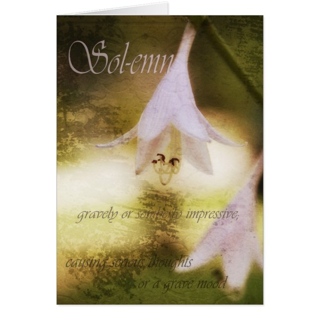 Cartão solene (Frente)