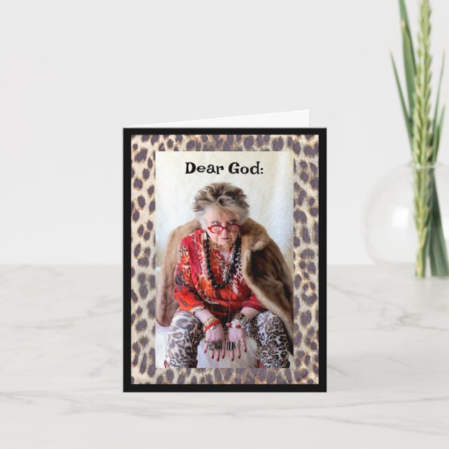 Cartão Solicitando um 'bate-papo com Deus sobre o próximo (Frente)