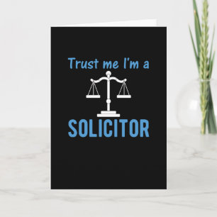 Cartão Solicitor Gift Lawyer and law clerk