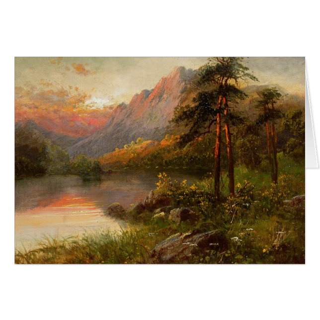 Cartão Solidão das montanhas (Frente Horizontal)