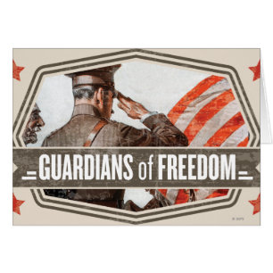 Cartão Solider-Guardião da liberdade