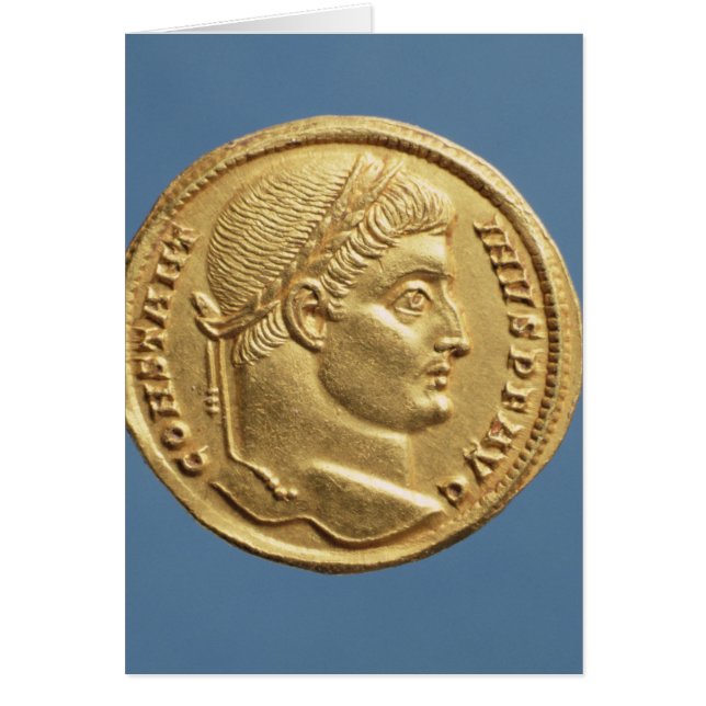 Cartão Solidus de Constantine I (Frente)