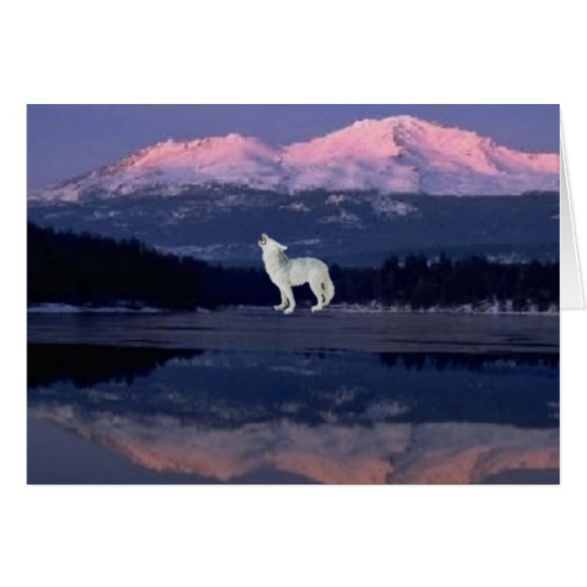 Cartão Solitário Wolf (Frente Horizontal)