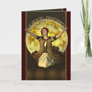 Cartão Solstice Blessings Greetings Card