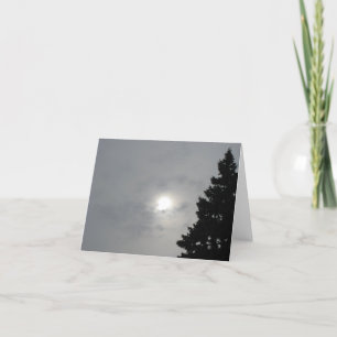 Cartão Solstice Vazio Sun II (Adicionar Sua Mensagem Dent