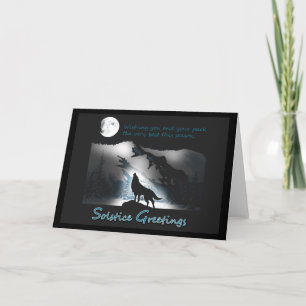 Cartão Solstice Wolf