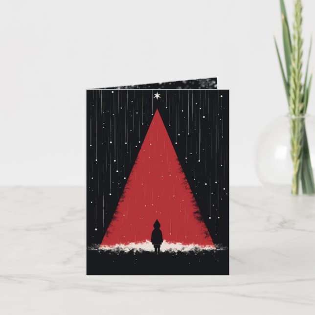Cartão Solstício à meia-noite: Um Natal Gótico (Frente)