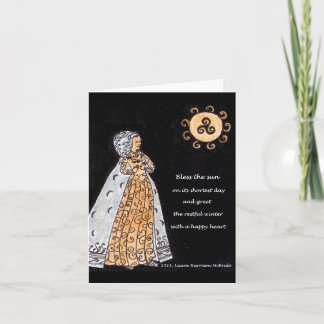 Cartão Solstício Sun e soberano