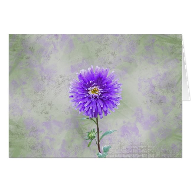 Cartão Solteiro Dahlia (Frente horizontal)