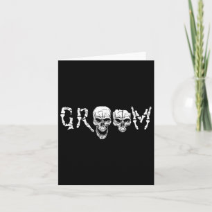 Cartão - Solteiro de Casamento de Halloween pelo Skeleton