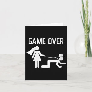 Cartão Solteiro Solteiro de Casamento de Noiva Engraçado