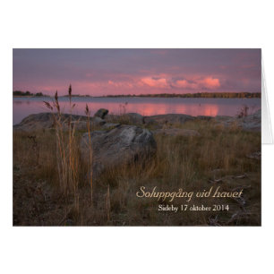 Cartão Soluppgång vid havet CC0759 Sideby Siipyy