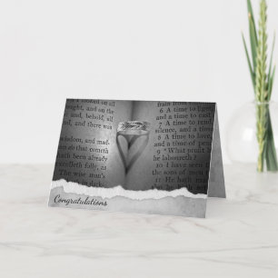 Cartão Sombra do Coração de Casamento