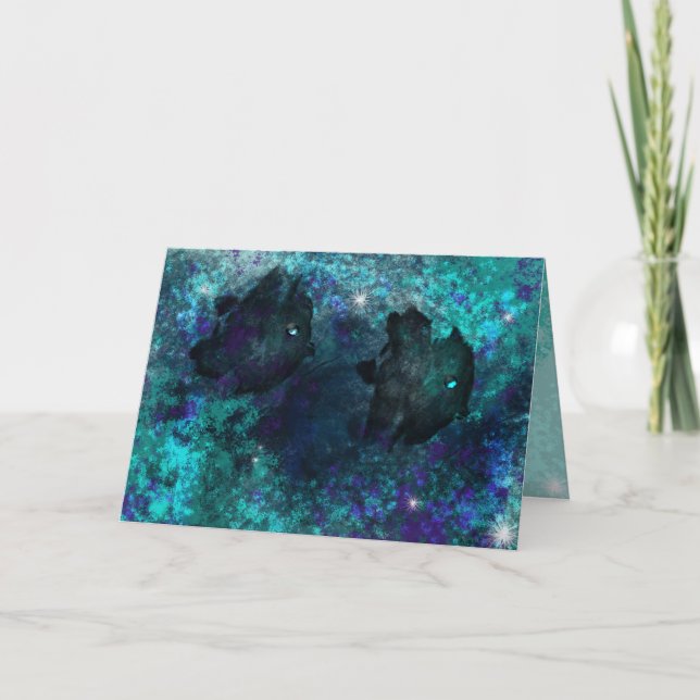 Cartão Sombras da água (Frente)