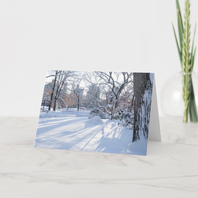 Cartão Sombras da neve (Frente)