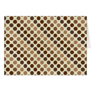 Cartão Sombras de Bolinhas castanhas de Shirley Taylor