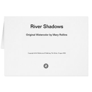 Cartão Sombras do rio