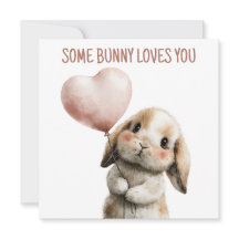 Some Bunny Loves You with Heart Balloon