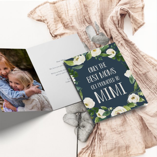 Cartão Somente as melhores Mães são promovidas a Mimi (Criador carregado)