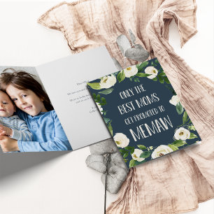 Cartão Somente as melhores Mães são promovidas para a Mem