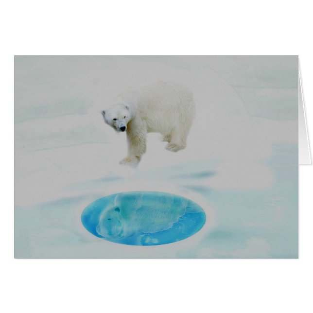 Cartão Somente ursos polares (Frente Horizontal)
