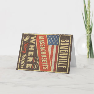 Cartão Somerville Massachusetts