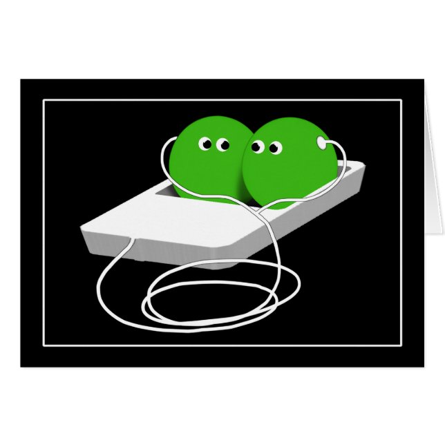 Cartão Somos Como Dois Ervilhas Em Um Pod (Frente Horizontal)