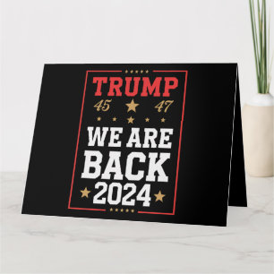 Cartão Somos o Trump EUA, vencedor das eleições de bandei