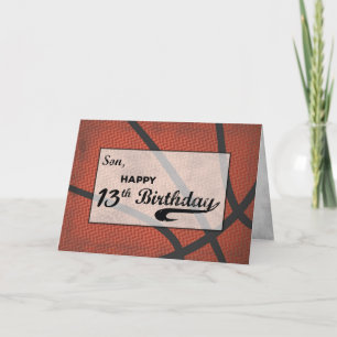 Cartão Son 13 Birthday Basball Grande Distúrbio