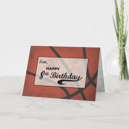 Cartão Son 8º Aniversário de Basquete Grande Esporte Desa