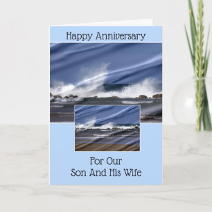 Cartão Son And Wife Wedding Anniversary
