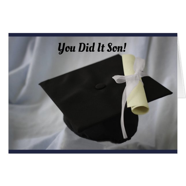 Cartão Son Graduation (Frente Horizontal)