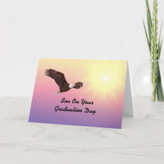 Cartão Son Graduation Eagle (Frente)